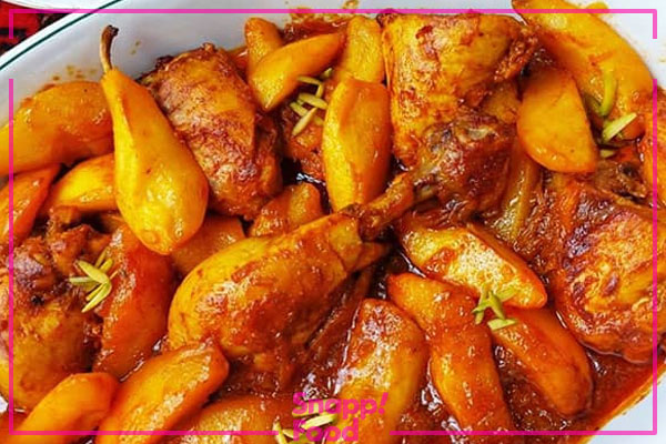 طرز تهیه خورش سیب گلاب خوشمزه و مجلسی با گوشت و مرغ