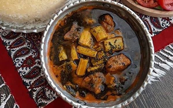 طرز تهیه خورش ریواس کردستان لذیذ و خوش طعم