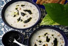 طرز تهیه آش دوغ اردبیل با رسپی جدید +فیلم