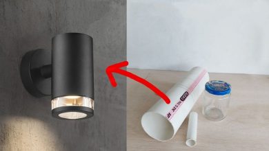 نحوه ساخت چراغ دیواری مدرن با استفاده از بطری و لوله پلیکا+فیلم