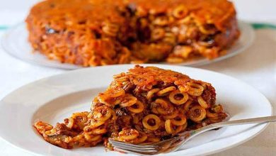کوکوی ماکارانی؛ غذای لذیذ و خوشمزه ای که ۱۵ دقیقه ای آماده می شود+فیلم
