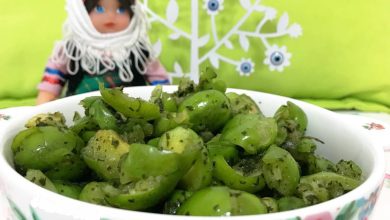 این رسپی سرو گوجه سبز مخصوص شمالی هاست+ فیلم