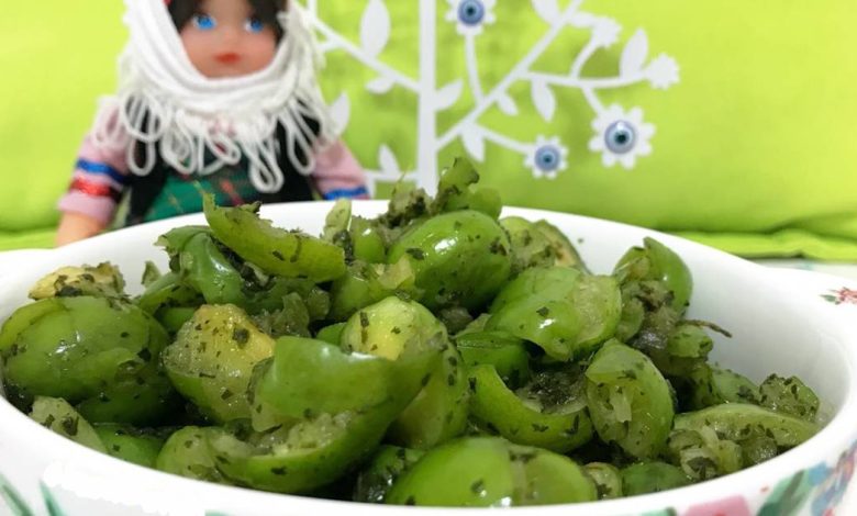 این رسپی سرو گوجه سبز مخصوص شمالی هاست+ فیلم