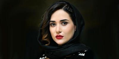 حضور جنجالی پریناز ایزدیار در فرش قرمز کن با لباس عزا+تصاویر
