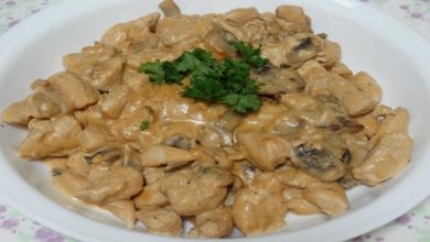 طرز تهیه چیکن استراگانوف فوری و رستورانی+