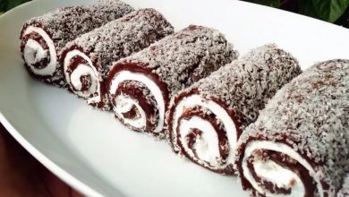 طرز تهیه دسر نارگیلی به سبک بازاری+ فیلم