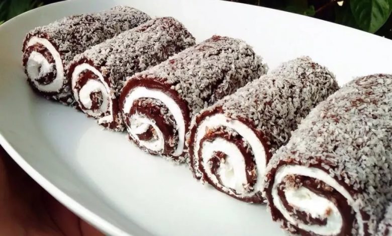 طرز تهیه دسر نارگیلی به سبک بازاری+ فیلم