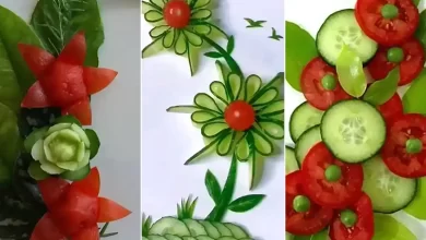 ترفند کار بردی برای برش زدن خیار های سالاد+ فیلم