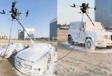 کارواش با پهپاد