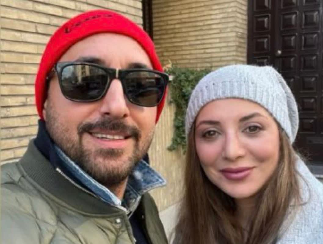 سلفی امیرحسین رستمی و رویا میر علمی با استایل پاییزی+ عکس